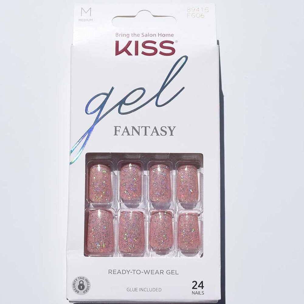 Gel Fantasy Winter Medium Length Nails - Galaxy War
